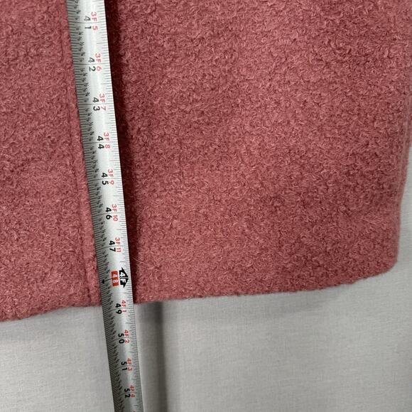 Primark x Rita Ora Womens Jacket S Pink Bounce Double Breasted Coat Long Line - Picture 6 of 15